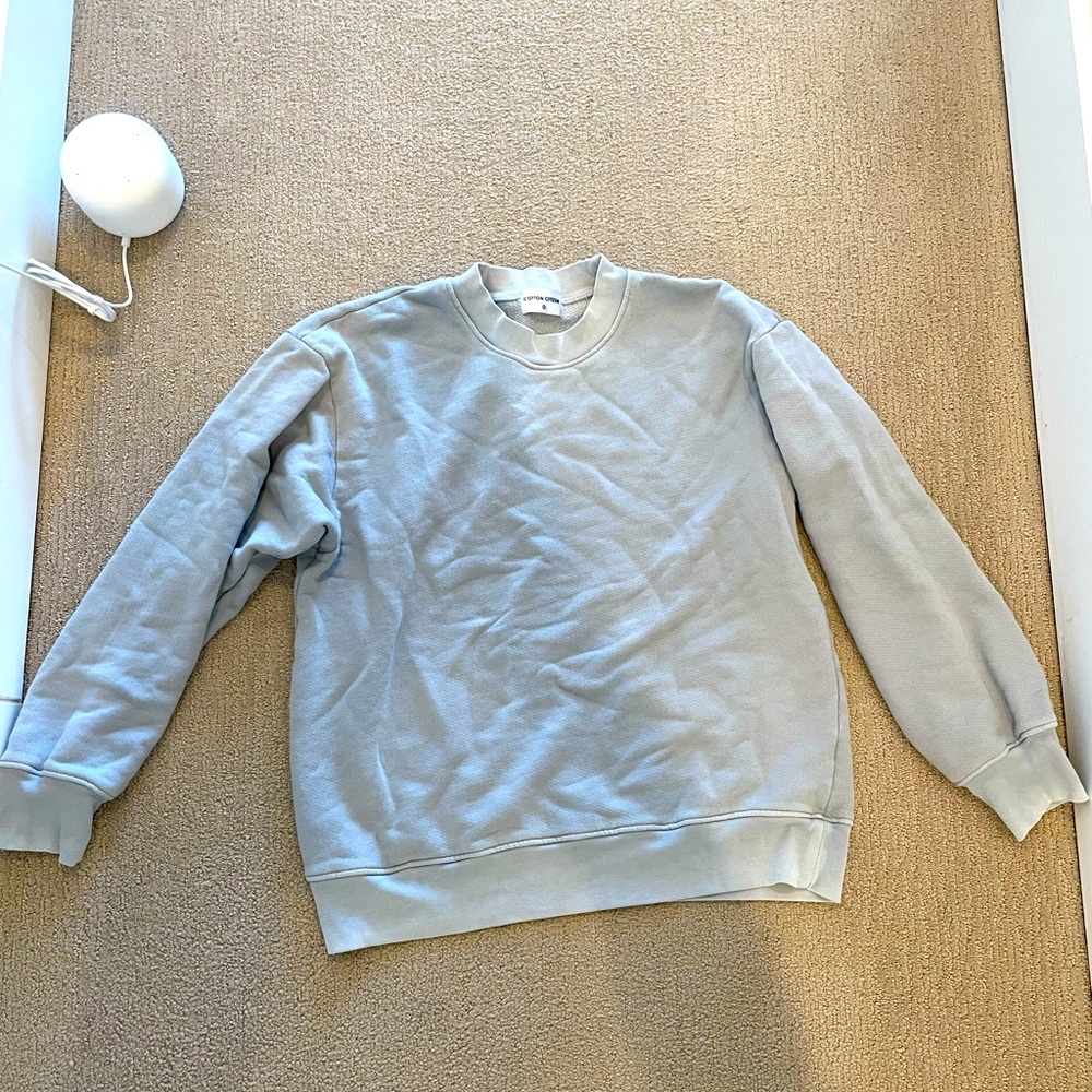 Cotton Citizen Sweatshirt- light blue - size small